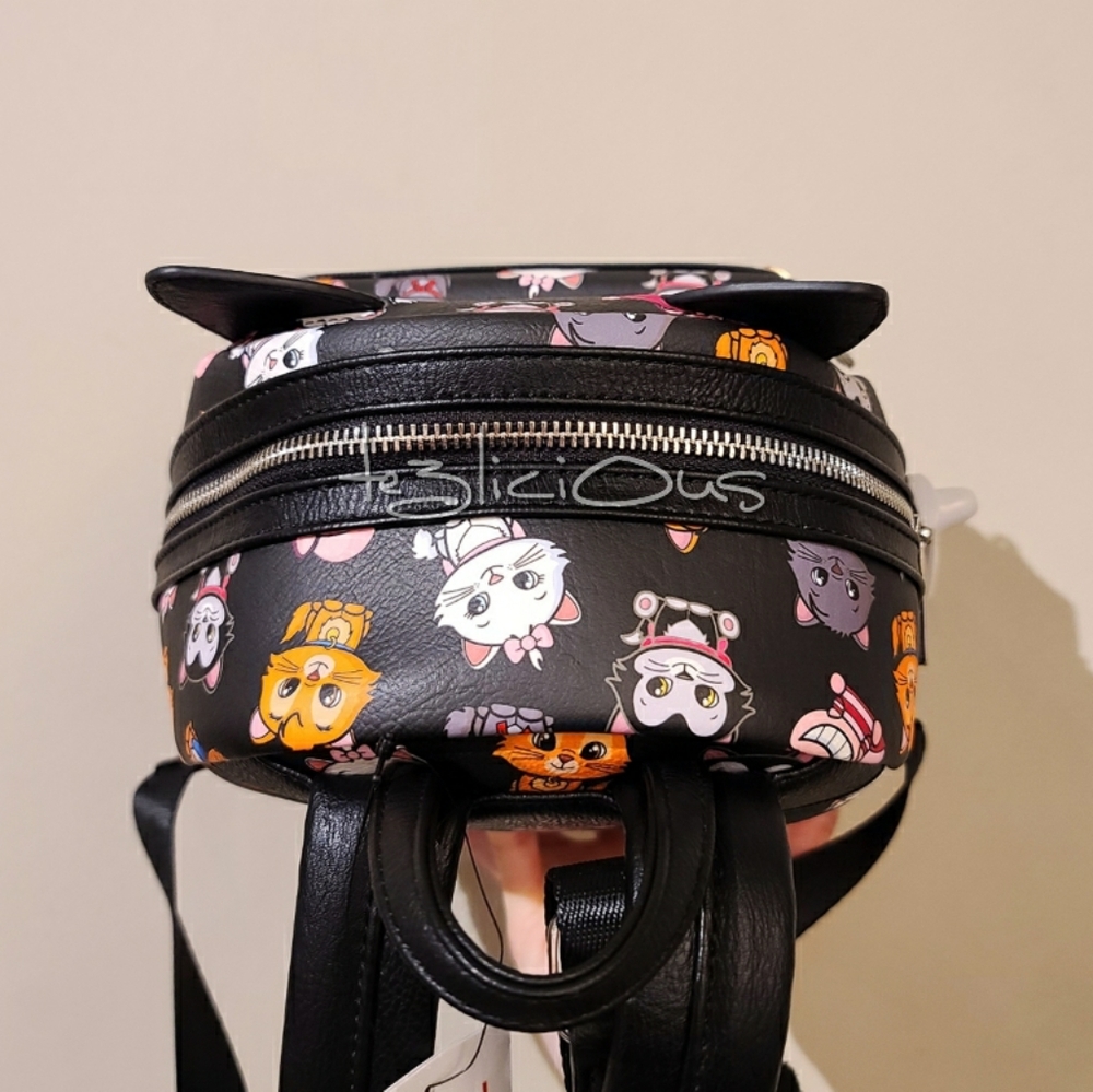 DISNEY PARKS LOUNGEFLY CATS BACKPACK - Picture 5 of 8
